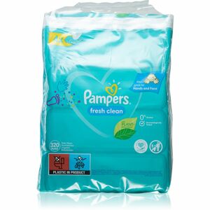 Pampers Fresh Clean XXL vlhčené čistiace obrúsky pre deti pre citlivú pokožku 4x80 ks