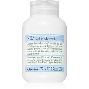 Davines SU Hair&Body Wash sprchový gél a šampón 2 v 1 75 ml