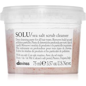 Davines Essential Haircare SOLU Sea Salt Scrub Cleanser čistiaci peeling pre všetky typy vlasov 75 ml