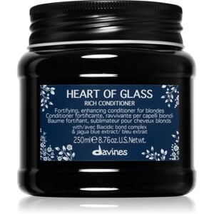 Davines Heart of Glass Rich Conditioner posilňujúci kondicionér pre blond vlasy 250 ml