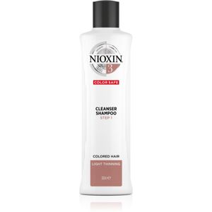 Nioxin System 3 Color Safe čistiaci šampón pre farbené rednúce vlasy 300 ml