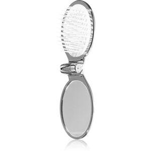 Janeke Chromium Line Folding Hair-Brush with Mirror hrebeň na vlasy so zrkadielkom 9,5 x 5,5 x 3,5 cm