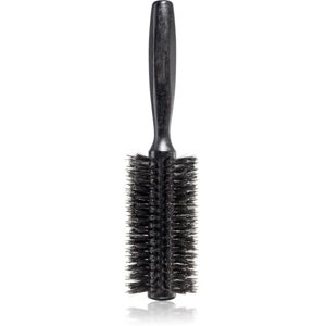 Janeke Black Line Tumbled Wood Hairbrush Ø 55mm guľatá kefa na vlasy so štetinami z nylonu a diviaka 1 ks