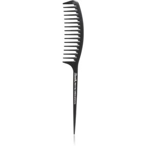 Janeke Carbon Fibre Fashion Comb with a long tail and wavy frame hrebeň na vlasy 21,5 x 3 cm