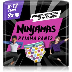 Pampers Ninjamas Pyjama Pants 27-43 kg Hearts 9 ks