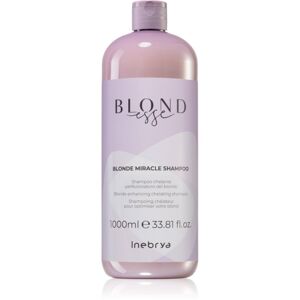 Inebrya BLONDesse Blonde Miracle Shampoo čiastiaci detoxikačný šampón pre blond vlasy 1000 ml