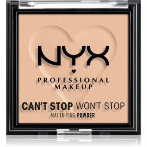 NYX Professional Makeup Can't Stop Won't Stop Mattifying Powder zmatňujúci púder odtieň 03 Light Medium 6 g
