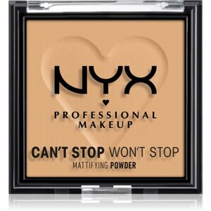 NYX Professional Makeup Can't Stop Won't Stop Mattifying Powder zmatňujúci púder odtieň 05 Golden 6 g