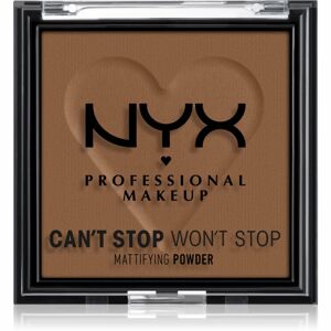 NYX Professional Makeup Can't Stop Won't Stop Mattifying Powder zmatňujúci púder odtieň 09 Deep 6 g