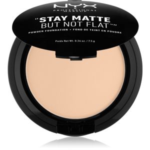NYX Professional Makeup Stay Matte But Not Flat púdrový make-up s matným efektom odtieň 01,7 Nude Beige 7,5 g
