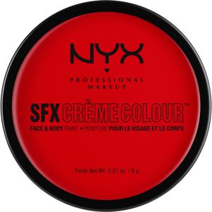 NYX Professional Makeup SFX Creme Colour™ make-up na tvár a telo odtieň 01 Red 6 g