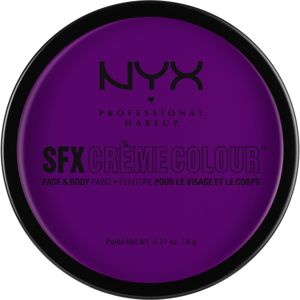 NYX Professional Makeup SFX Creme Colour™ make-up na tvár a telo odtieň 06 Purple 6 g
