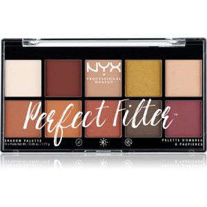 NYX Professional Makeup Perfect Filter Shadow Palette paletka očných tieňov odtieň 02 Rustic Antique 10 x 1,77 g