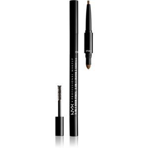 NYX Professional Makeup 3-In-1 Brow Pencil viacúčelový produkt na obočie odtieň 06 Brunette