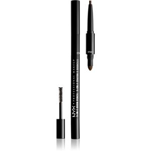 NYX Professional Makeup 3-In-1 Brow Pencil viacúčelový produkt na obočie odtieň 07 Espresso