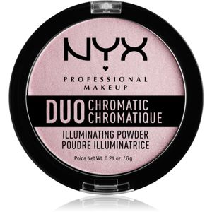 NYX Professional Makeup Duo Chromatic rozjasňovač odtieň 02 Lavender Steel 6 g
