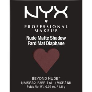 NYX Professional Makeup Nude Matte Shadow Beyond Nude™ matné očné tiene náhradná náplň odtieň 32 Bare it All 1.5 g