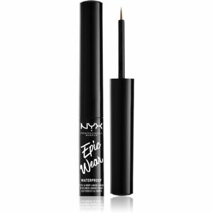 NYX Professional Makeup Epic Wear Metallic Liquid Liner dlhotrvajúce gélové očné linky odtieň 04 - Brown Metal 3,5 ml