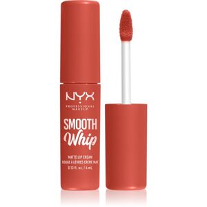 NYX Professional Makeup Smooth Whip Matte Lip Cream zamatový rúž s vyhladzujúcim efektom odtieň 02 Kitty Belly 4 ml