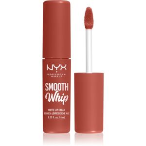 NYX Professional Makeup Smooth Whip Matte Lip Cream zamatový rúž s vyhladzujúcim efektom odtieň 07 Pushin' Cushion 4 ml