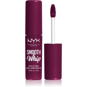 NYX Professional Makeup Smooth Whip Matte Lip Cream zamatový rúž s vyhladzujúcim efektom odtieň 11 Berry Bed Sheers 4 ml