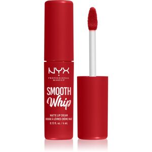 NYX Professional Makeup Smooth Whip Matte Lip Cream zamatový rúž s vyhladzujúcim efektom odtieň 14 Velvet Robe 4 ml