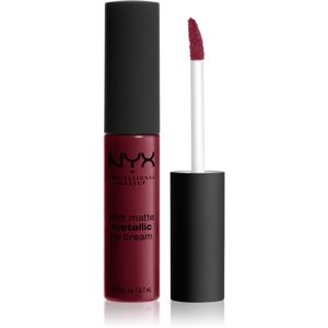 NYX Professional Makeup Soft Matte Metallic Lip Cream tekutý rúž s metalicky matným finišom odtieň 02 Copenhagen 6.7 ml
