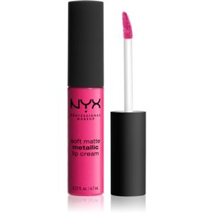 NYX Professional Makeup Soft Matte Metallic Lip Cream tekutý rúž s metalicky matným finišom odtieň 03 Paris 6,7 ml