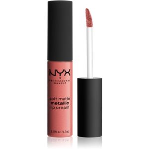 NYX Professional Makeup Soft Matte Metallic Lip Cream tekutý rúž s metalicky matným finišom odtieň 06 Cannes 6.7 ml