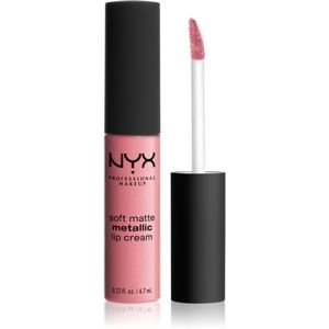 NYX Professional Makeup Soft Matte Metallic Lip Cream tekutý rúž s metalicky matným finišom odtieň 10 Milan 6.7 ml