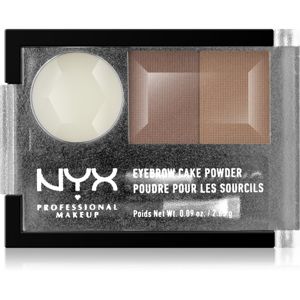 NYX Professional Makeup Eyebrow Cake Powder Sada na úpravu obočia odtieň 06 Blonde 2.65 g
