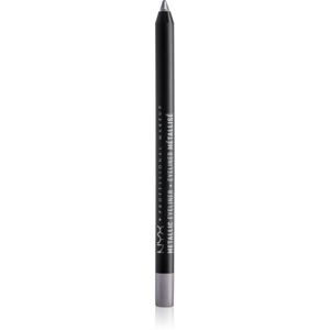 NYX Professional Makeup Metallic Eyeliner metalická ceruzka na oči odtieň 02 Silver 1,3 g