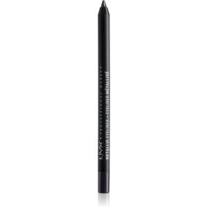 NYX Professional Makeup Metallic Eyeliner metalická ceruzka na oči odtieň 06 Black Metal 1,3 g