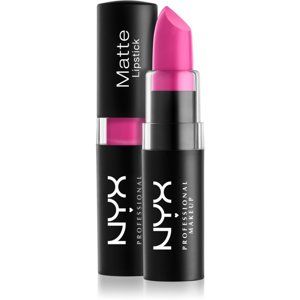 NYX Professional Makeup Matte Lipstick klasický matný rúž odtieň 02 Shocking Pink 4,5 g