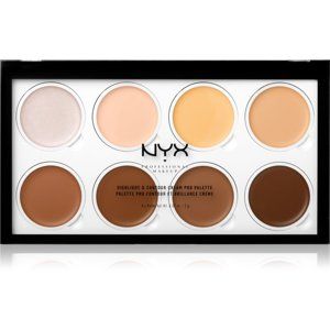 NYX Professional Makeup Highlight & Contour Cream PRO kontúrovacia pal