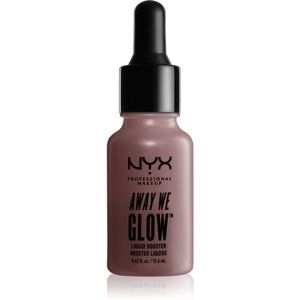 NYX Professional Makeup Away We Glow tekutý rozjasňovač s kvapkadlom odtieň 02 Glazed Donuts 12.6 ml