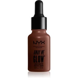 NYX Professional Makeup Away We Glow tekutý rozjasňovač s kvapkadlom odtieň 04 Untamed 12.6 ml