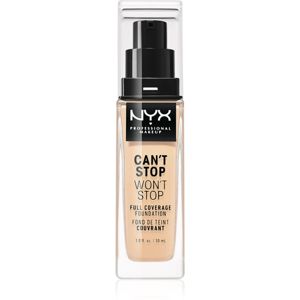 NYX Professional Makeup Can't Stop Won't Stop Full Coverage Foundation vysoko krycí make-up odtieň 06 Vanilla 30 ml