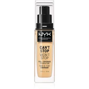 NYX Professional Makeup Can't Stop Won't Stop Full Coverage Foundation vysoko krycí make-up odtieň 08 True Beige 30 ml