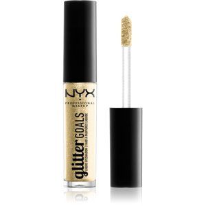 NYX Professional Makeup Glitter Goals trblietavé tekuté očné tiene odtieň 05 Industrial Beam 3,4 g