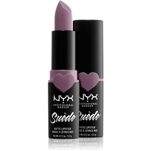 NYX Professional Makeup Suede Matte Lipstick matný rúž odtieň 15 Violet Smoke 3.5 g