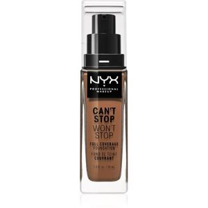NYX Professional Makeup Can't Stop Won't Stop Full Coverage Foundation vysoko krycí make-up odtieň Mahogany 30 ml