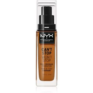 NYX Professional Makeup Can't Stop Won't Stop vysoko krycí make-up odtieň 19 Mocha 30 ml