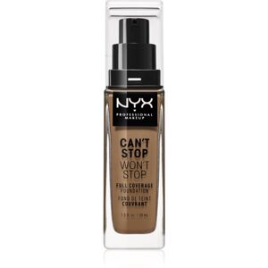 NYX Professional Makeup Can't Stop Won't Stop Full Coverage Foundation vysoko krycí make-up odtieň 12.7 Neutral Tan 30 ml