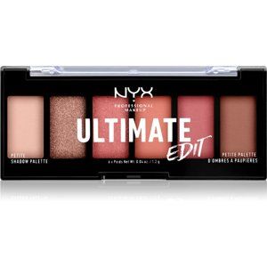 NYX Professional Makeup Ultimate Edit Petite Shadow paletka očných tieňov odtieň 01 Warm Neutrals 6x1.2 g