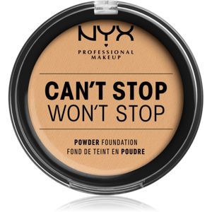 NYX Professional Makeup Can't Stop Won't Stop Powder Foundation púdrový make-up odtieň 8 True Beige 10.7 g
