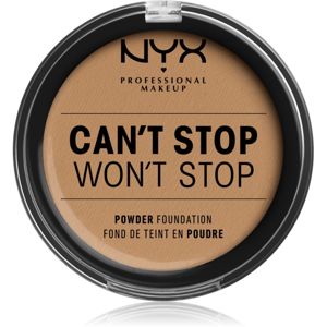 NYX Professional Makeup Can't Stop Won't Stop púdrový make-up odtieň 15 Caramel 10,7 g