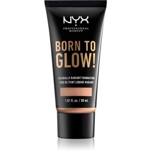 NYX Professional Makeup Born To Glow tekutý rozjasňujúci make-up odtieň 10.5 Medium Buff 30 ml