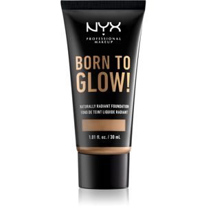 NYX Professional Makeup Born To Glow tekutý rozjasňujúci make-up odtieň 15 Caramel 30 ml