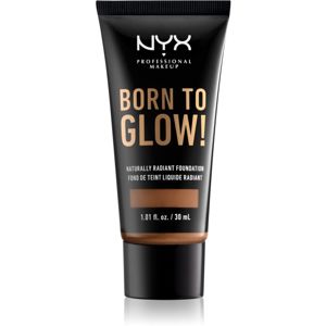 NYX Professional Makeup Born To Glow tekutý rozjasňujúci make-up odtieň 17 Cappuccino 30 ml